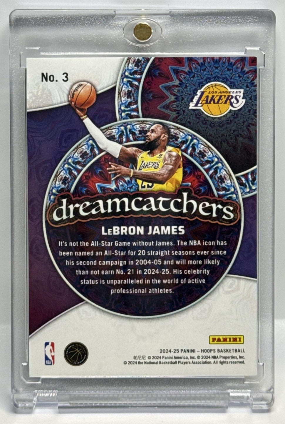 LeBron James Panini Hoops 2024-25 Dreamcatchers Los Angeles Lakers