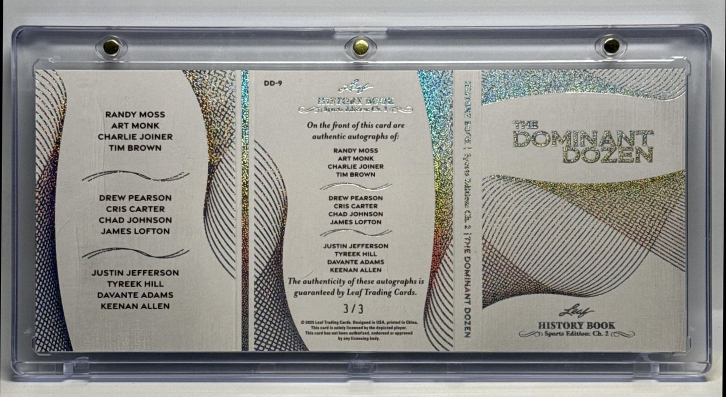 Dominant Dozen Leaf History Book Sports Edition Ch.2 2025 Silver Pattern /3 Auto