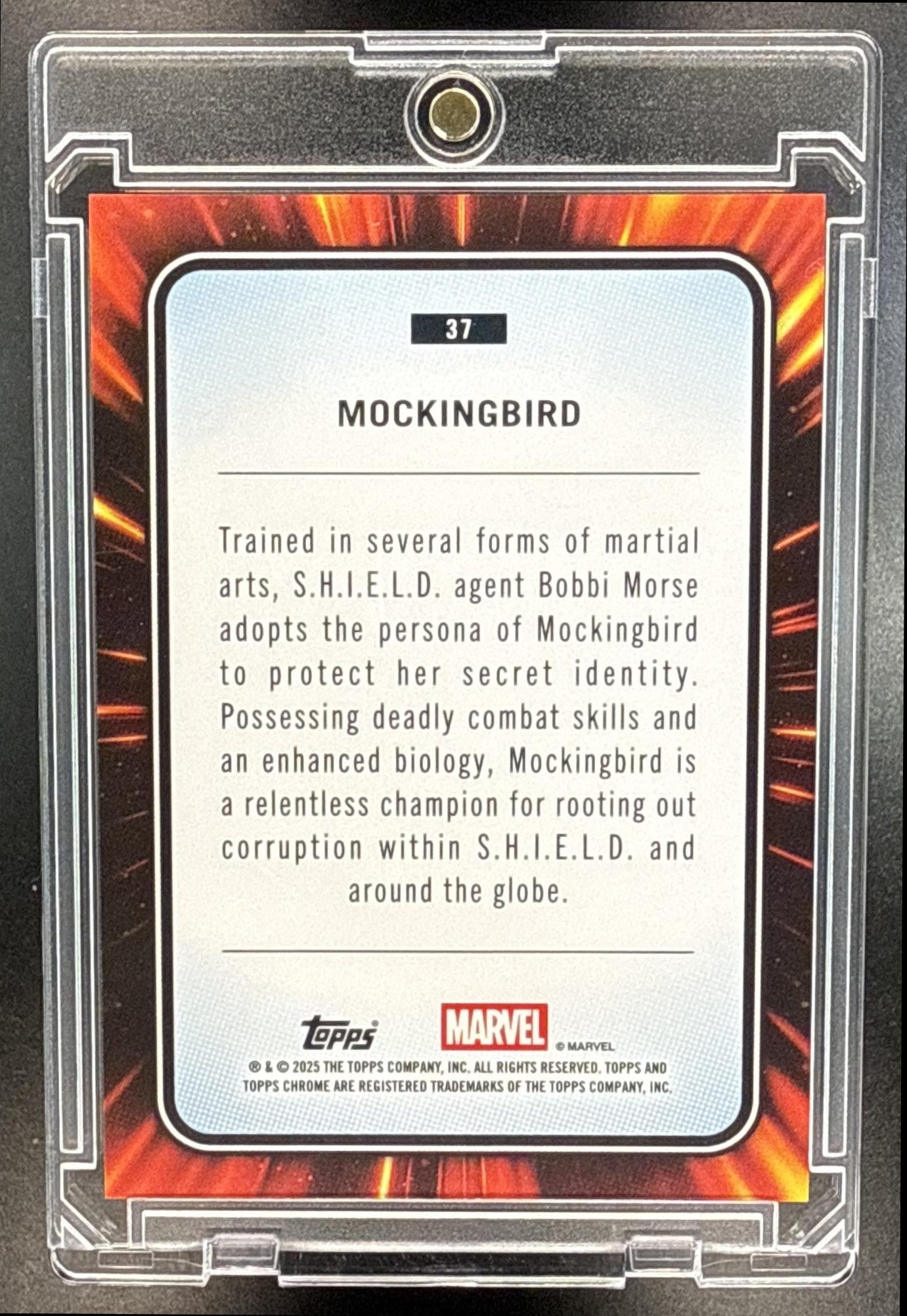 2025 Topps Chrome Marvel Mockingbird Red Shimmer Refractor /5