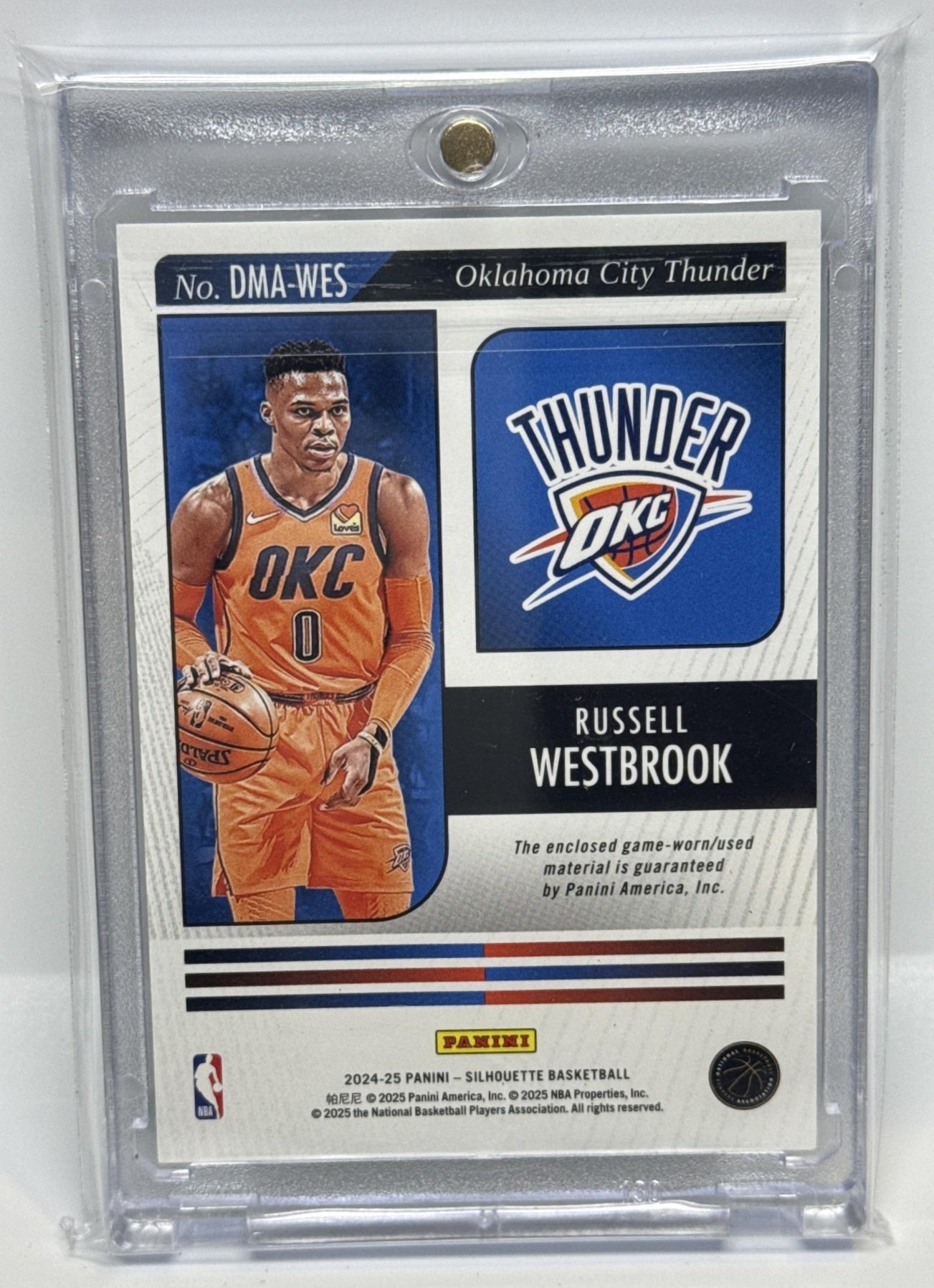 Russell Westbrook Panini Silhouette 2024-25 Dual Materials