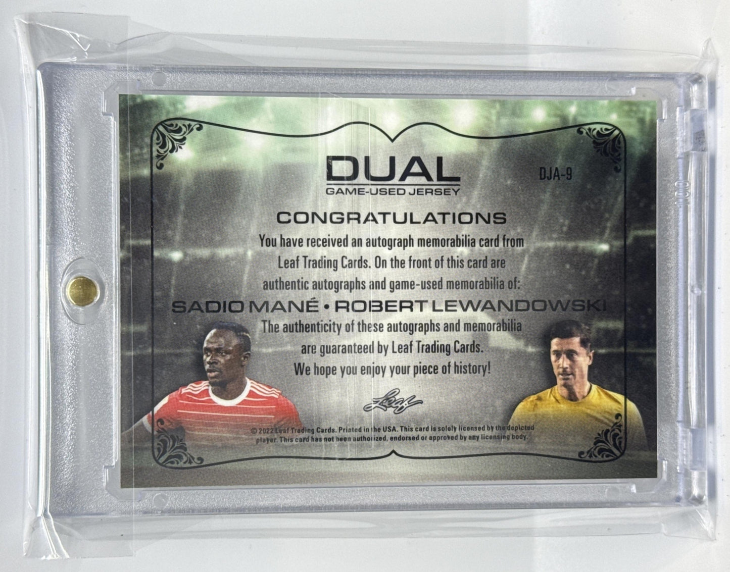 Sadio Mane/Robert Lewandowski Leaf 2022 Dual Auto /7
