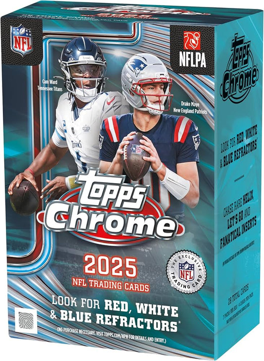 2025 Topps Chrome Football Value Box NFL