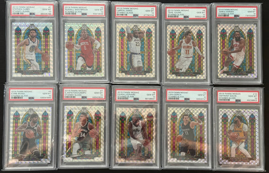 2019 Panini Mosaic Stained Glass PSA 10 *FULL SET*