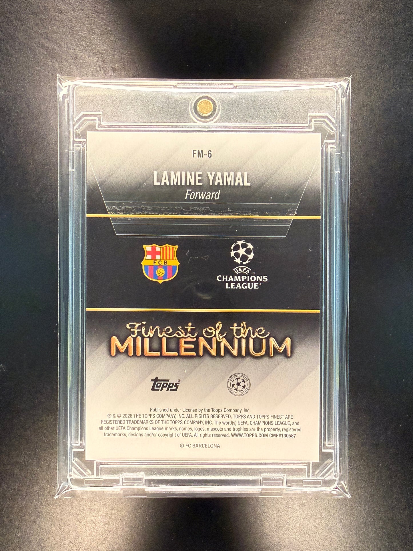 Lamine Yamal Topps UCC 2025-26 Finest of the Millenium Green /99 FC Barcelona