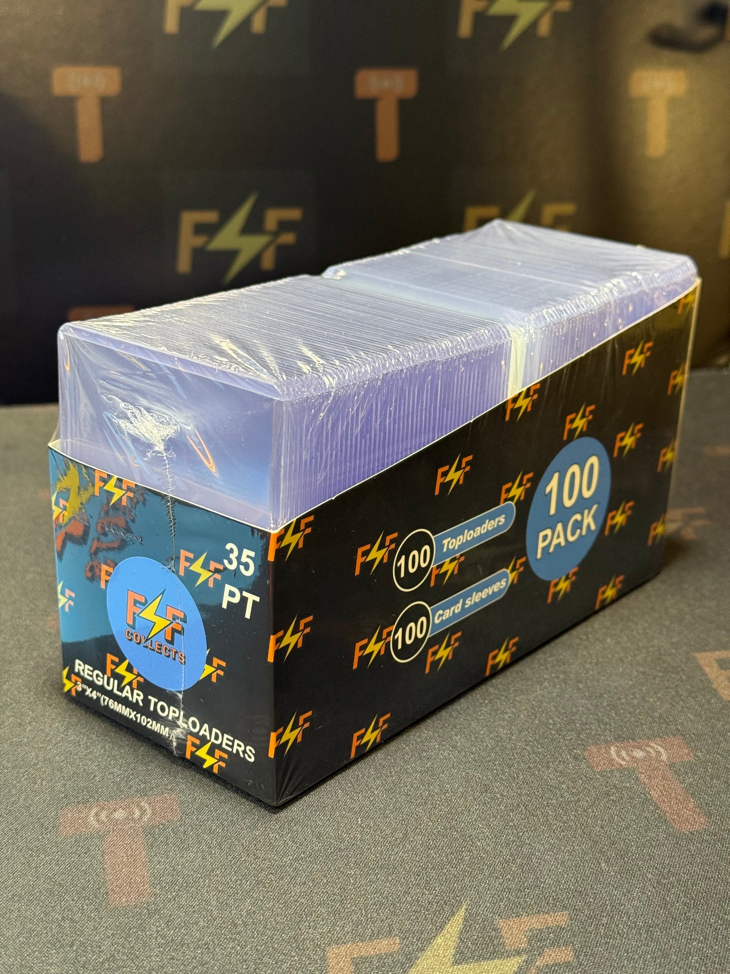 FNF 35pt Toploaders w/ Sleeves Combo 100pcs