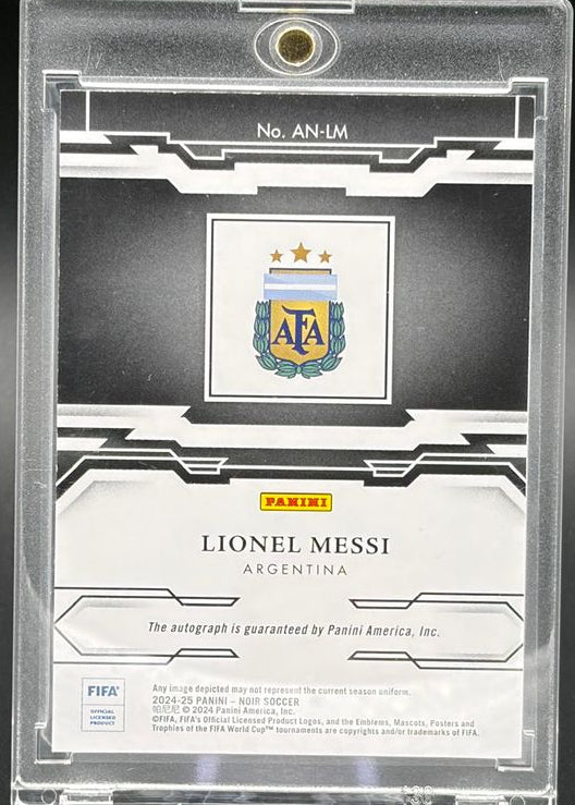 Lionel Messi Panini Noir 2024-25 Auto /10