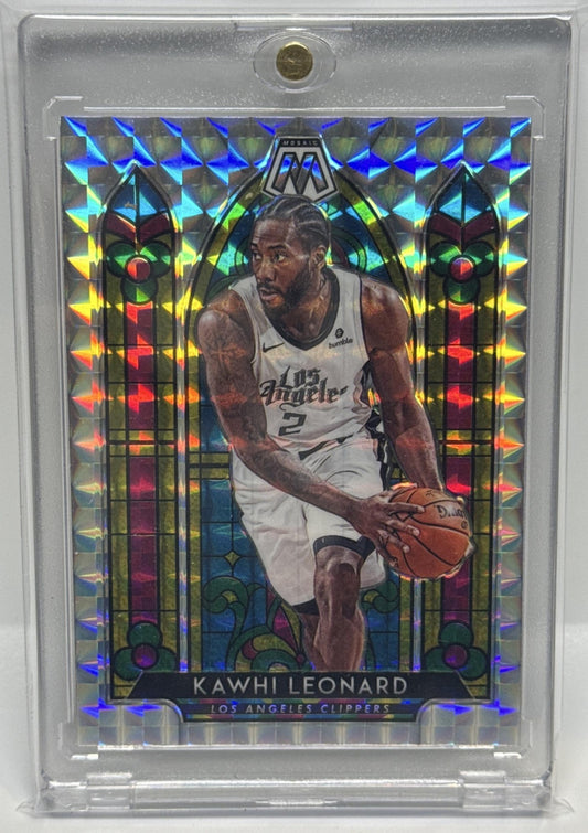 Kawhi Leonard Panini Mosaic 2019-20 Stained Glass Los Angeles Clippers