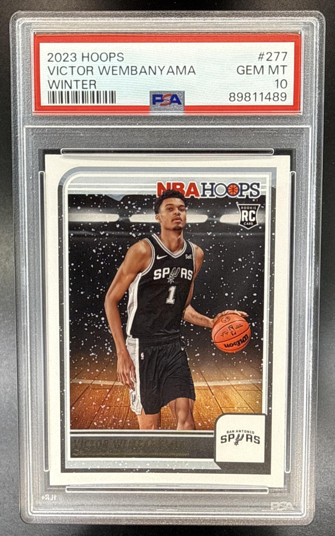 Victor Wembanyama Panini Hoops Winter 2023-24 RC PSA 10 San Antonio Spurs