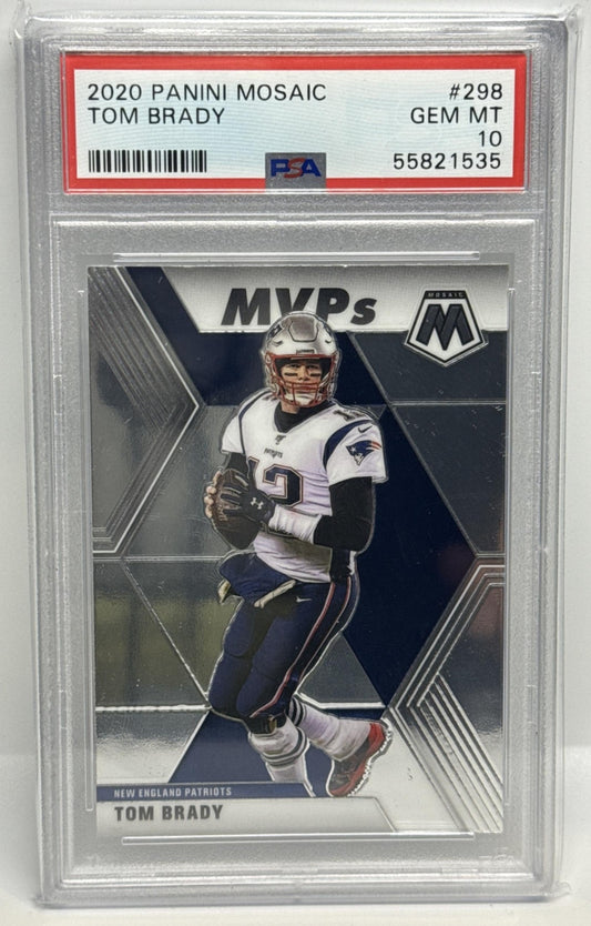 Tom Brady Panini Mosaic 2020 PSA 10 New England Patriots