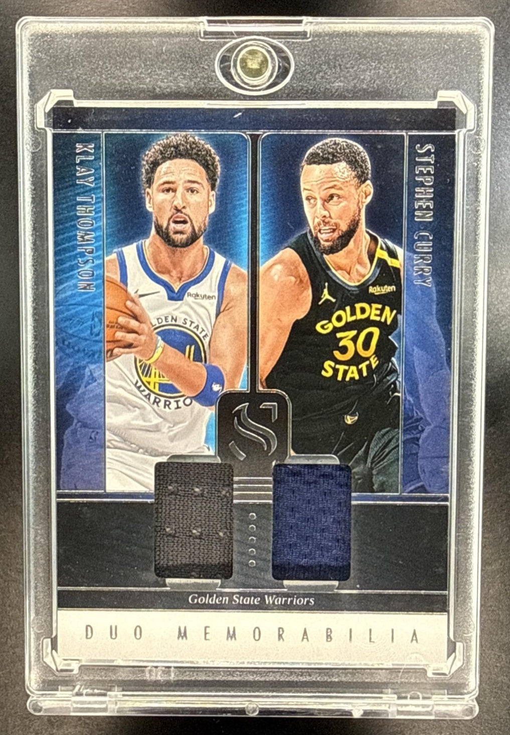 Klay Thompson Stephen Curry Panini Silhouette 2024-25 Duo Memorabilia