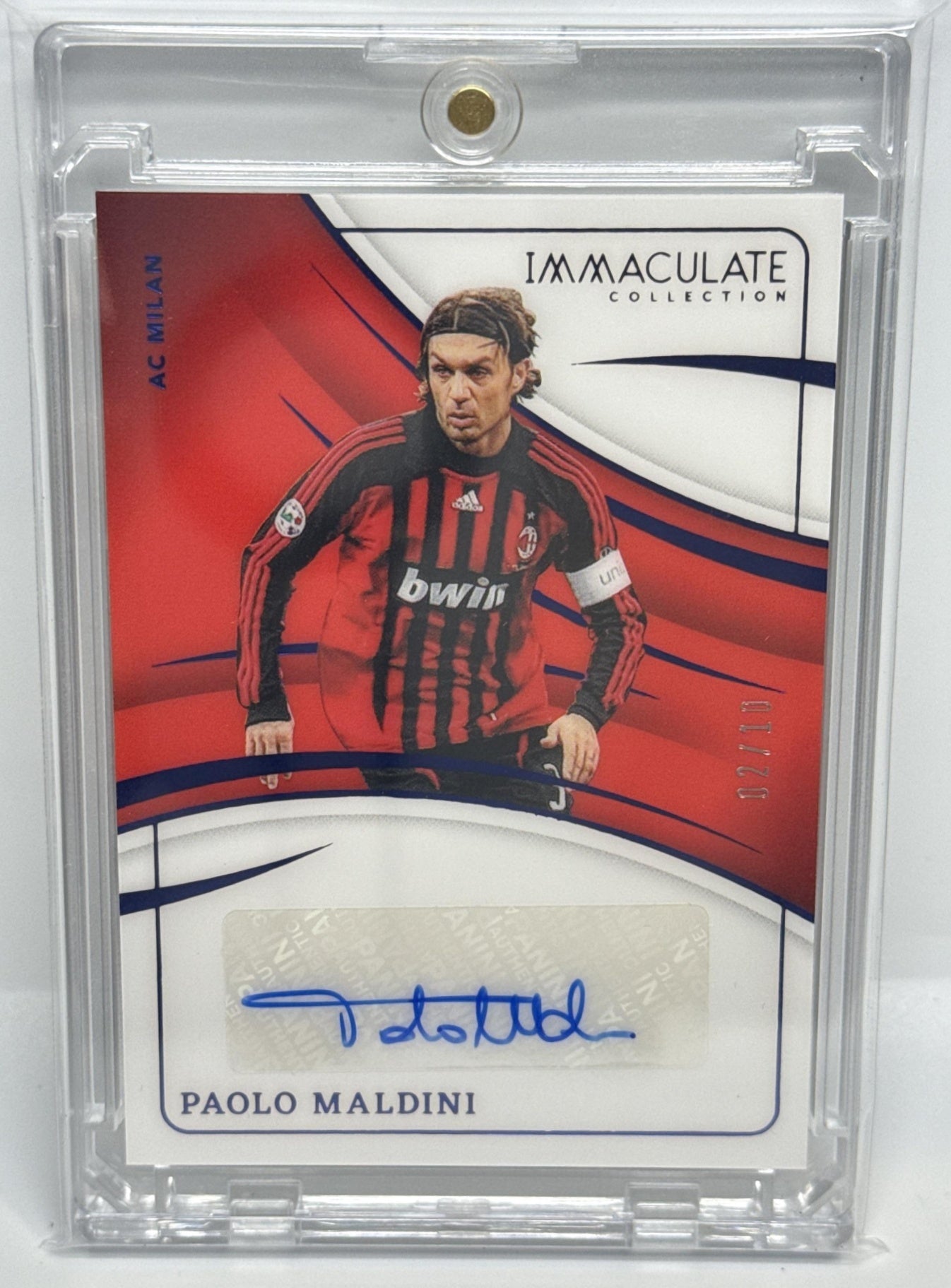 Paolo Maldini Panini Immaculate Collection 2024-25 Sapphire /10 Italy