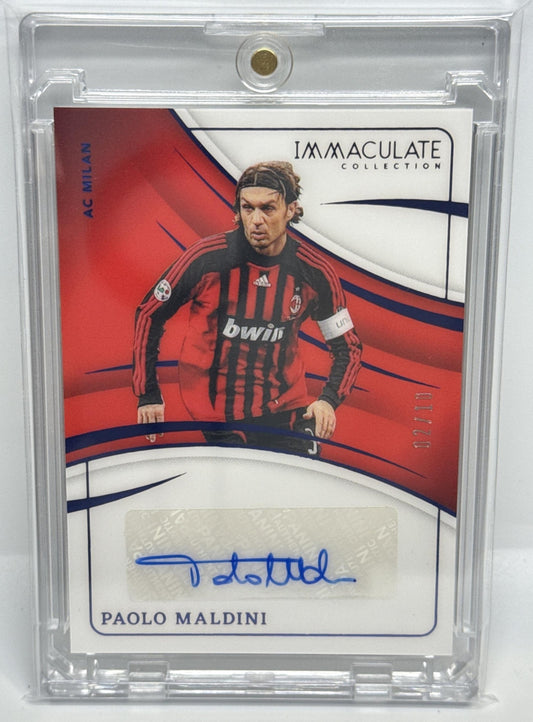 Paolo Maldini Panini Immaculate Collection 2024-25 Sapphire /10 Italy