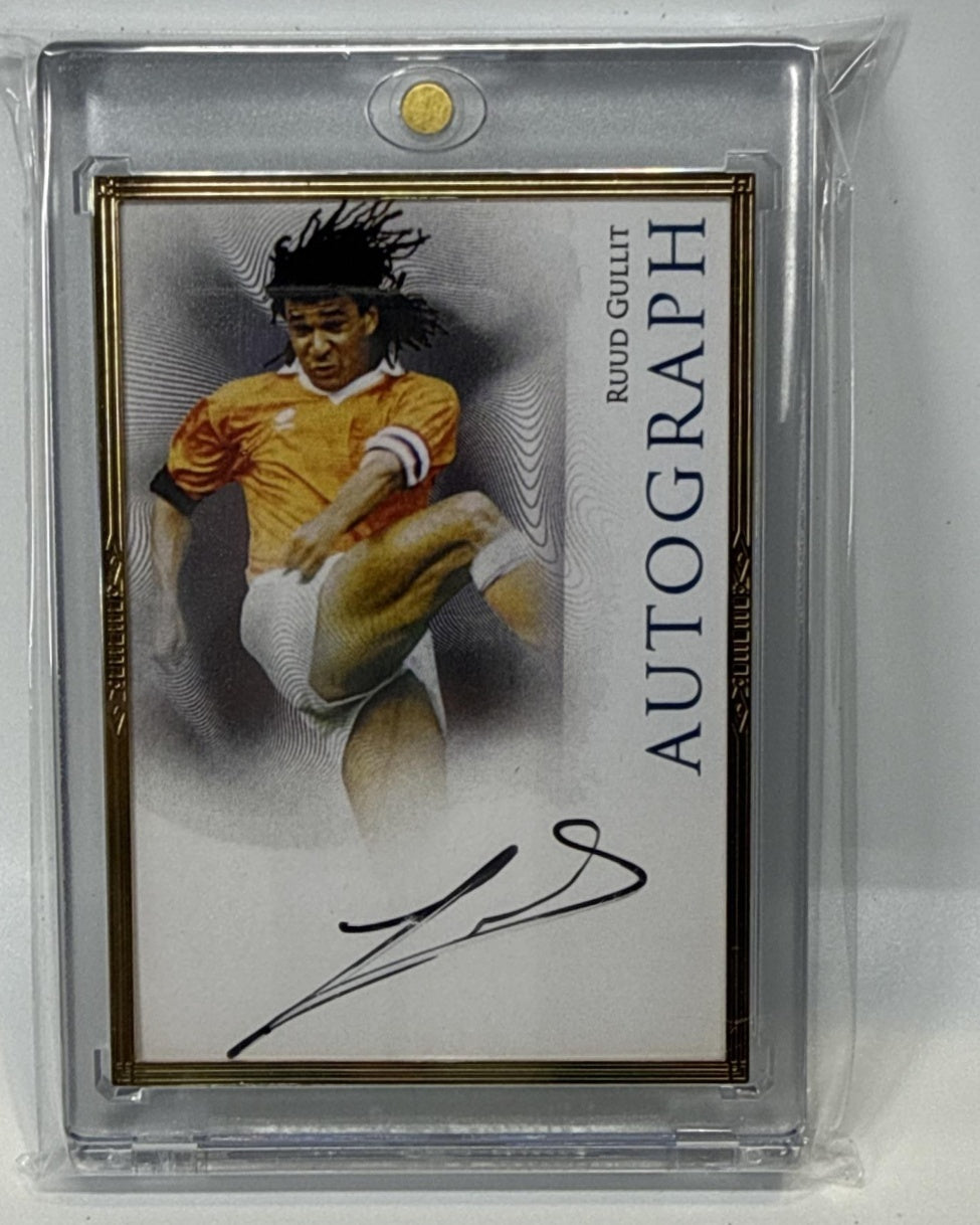Ruud Gullit Futera 2025 23KT Gold Framed Auto /4 Netherlands