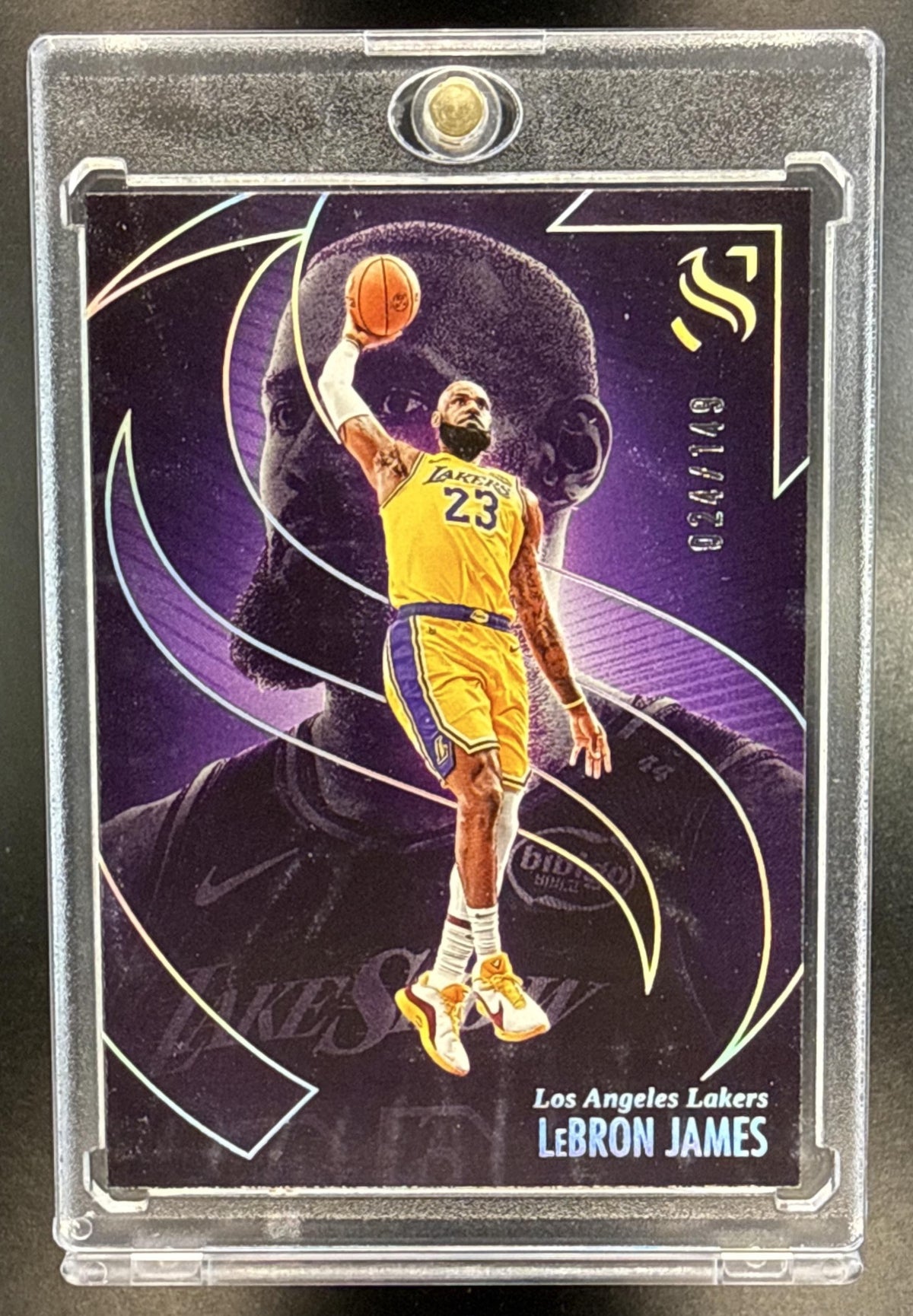 LeBron James Panini Silhouette 2024-25 Holo Silver /149 Los Angeles Lakers
