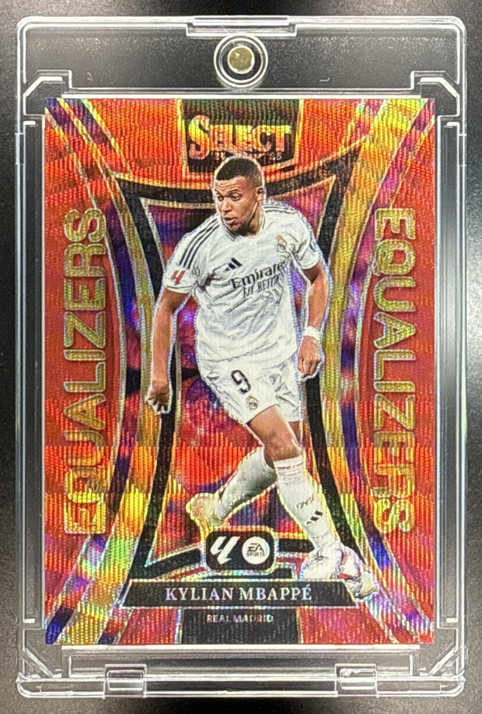 Kylian Mbappe Panini Select La Liga 2024-25 Red Wave Prizm /49 Real Madrid