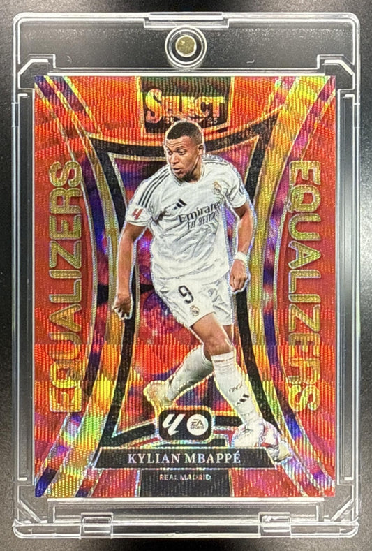 Kylian Mbappe Panini Select La Liga 2024-25 Red Wave Prizm /49 Real Madrid