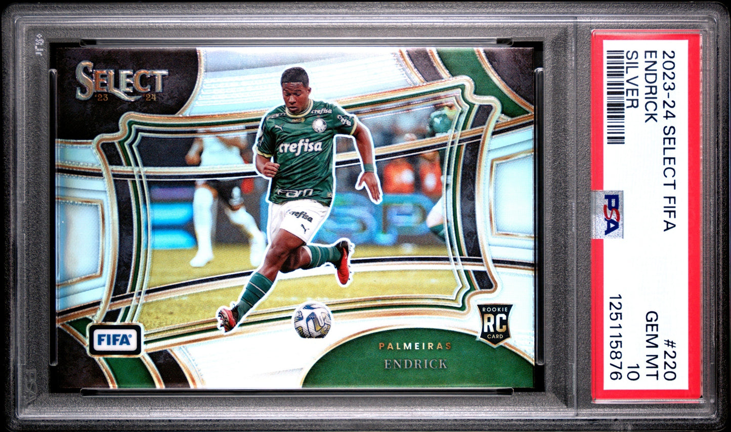 Endrick Panini Select FIFA 2023-24 Field Level Silver PSA 10