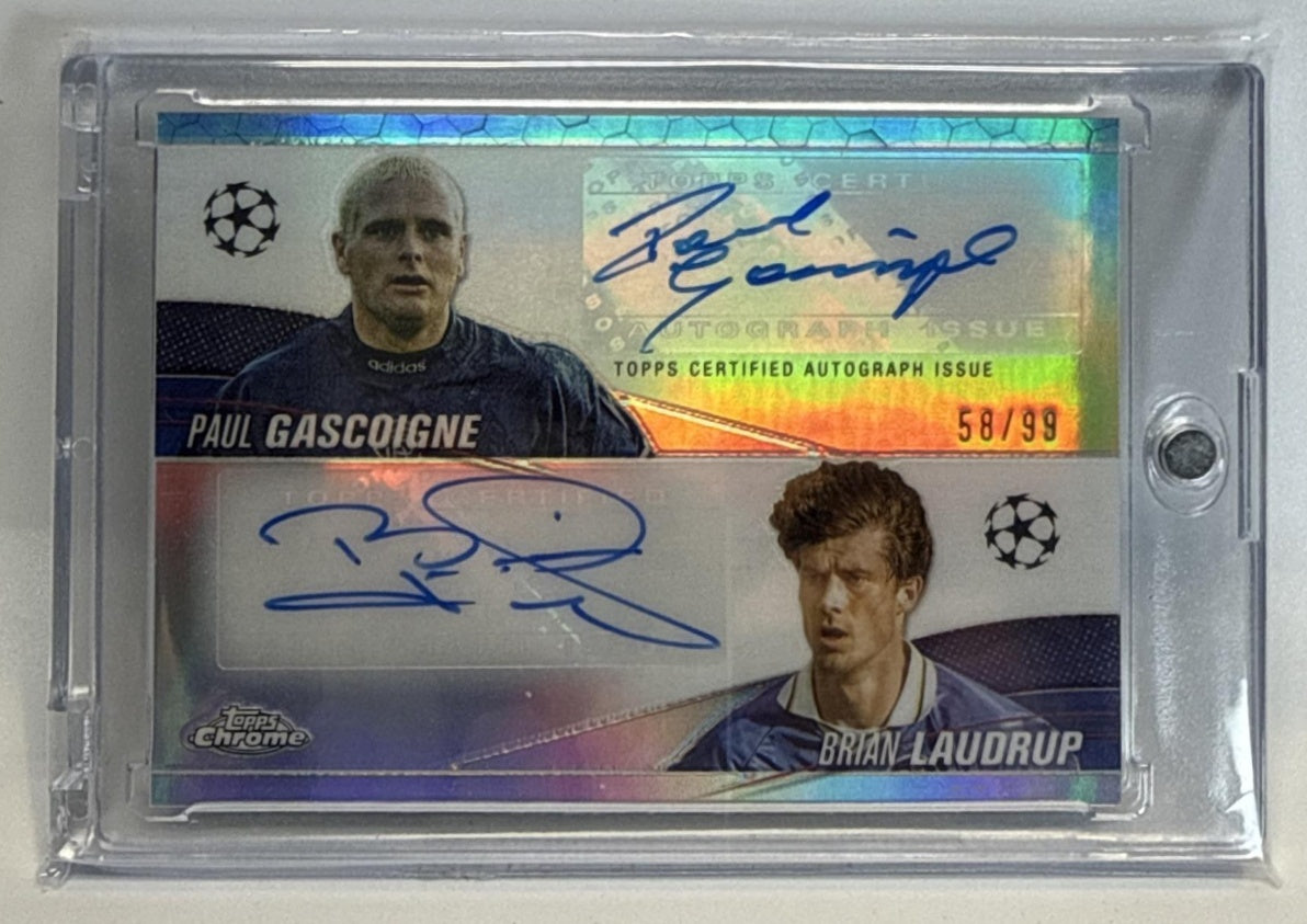 Gascoigne/Laudrup Topps Chrome UCC '23 Dual Auto /99 Rangers FC
