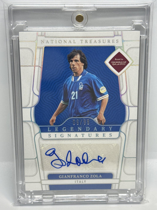 Gianfranco Zola National Treasures FIFA Road to World Cup 2022-23 /99 Italy