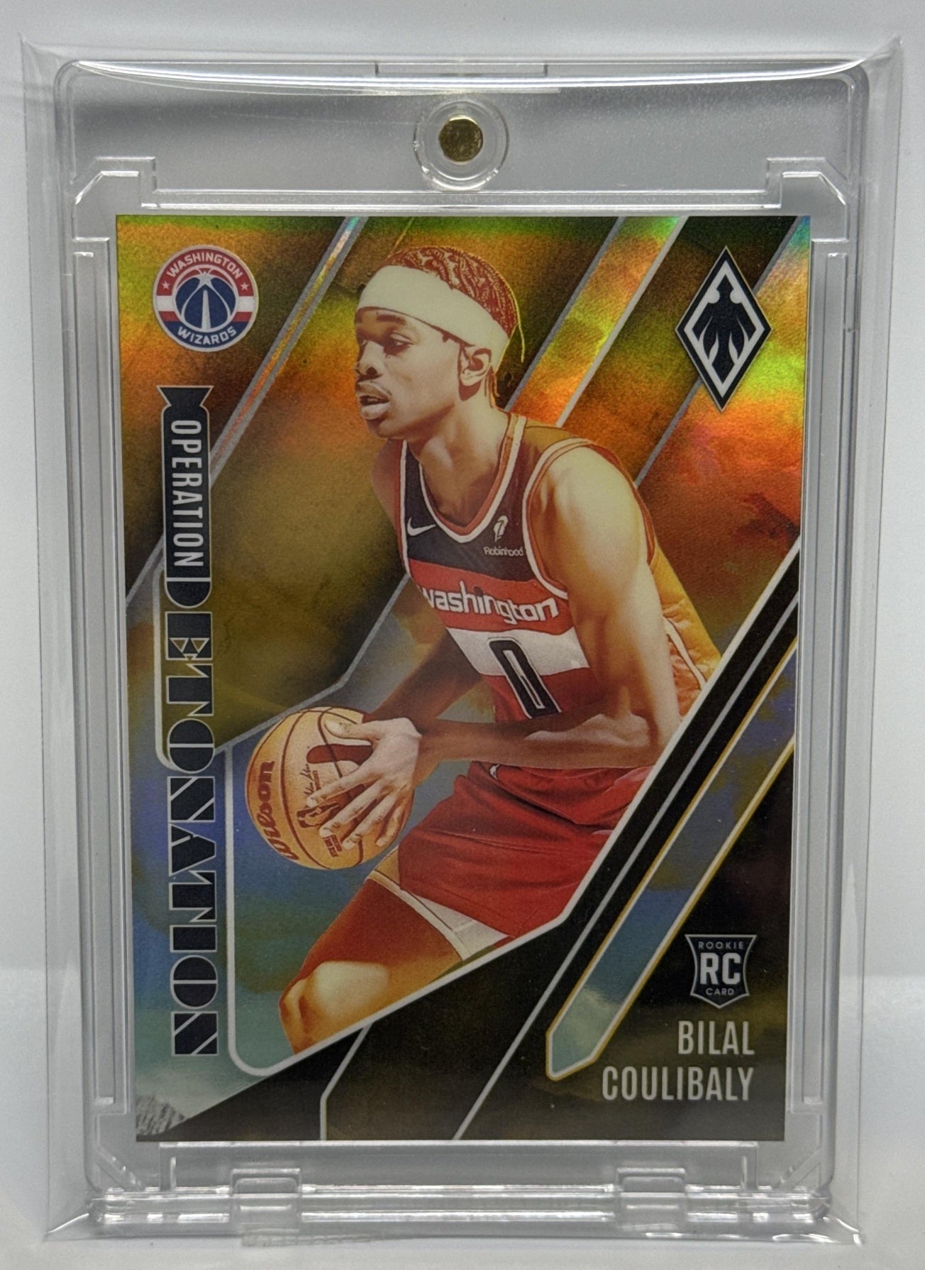 Bilal Coulibaly Panini Phoenix 2023-24 Gold /10 RC Washington Wizards