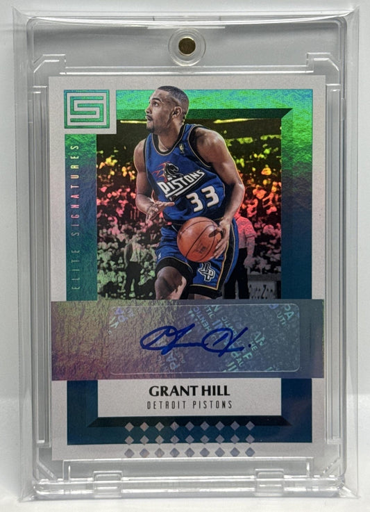Grant Hill Panini Status 2017-18 Elite Signatures Auto Detroit Pistons