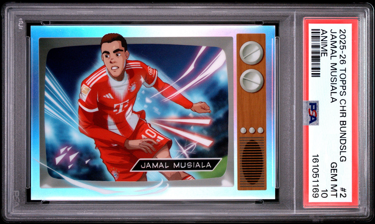 Jamal Musiala Topps Chrome Bundesliga 2025-26 Anime PSA 10 FC Bayern Munchen
