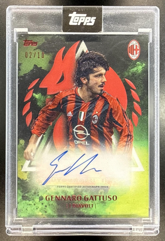 Gennaro Gattuso Topps AC Milan 125th Yr 2025-26 Auto /10 AC Milan