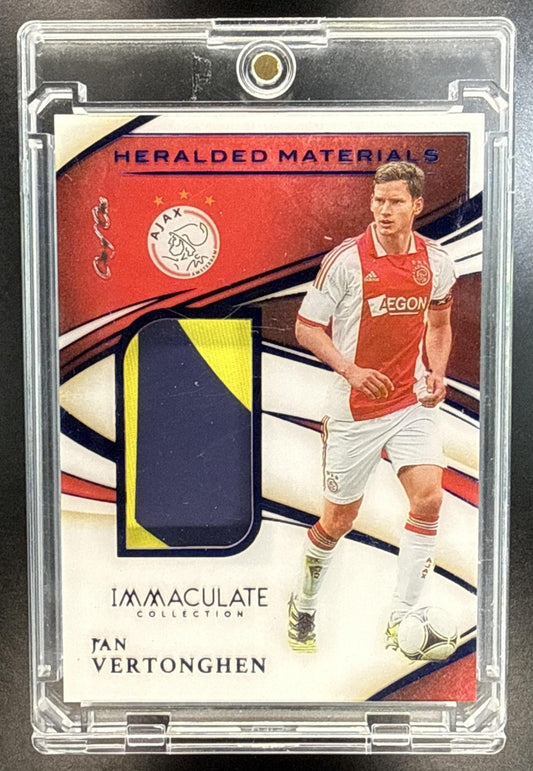 Jan Vertonghen Panini Immaculate Collection 2020-21 Platinum 1/1 MEM