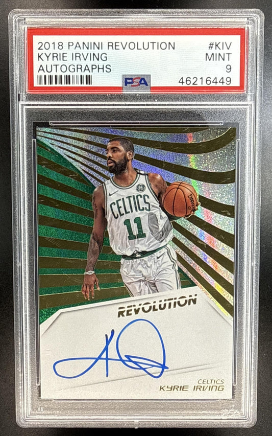 Kyrie Irving Panini Revolution 2018-19 Auto PSA 9 Boston Celtics