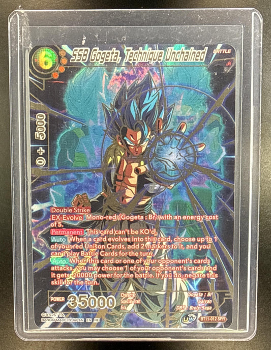 2020 DBS Card Game, SSB Gogeta, Technique Unchained SR