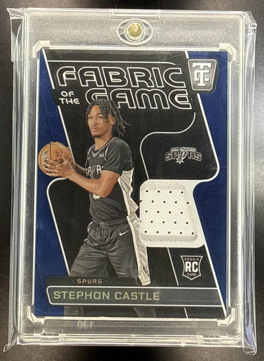 Stephon Castle Totally Certified 2024-25 Blue Mirror /49 San Antonio Spurs