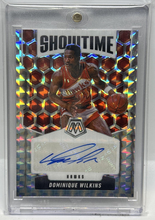 Dominique Wilkins Panini Mosaic 2024-25 Choice Mosaic Auto Atlanta Hawks