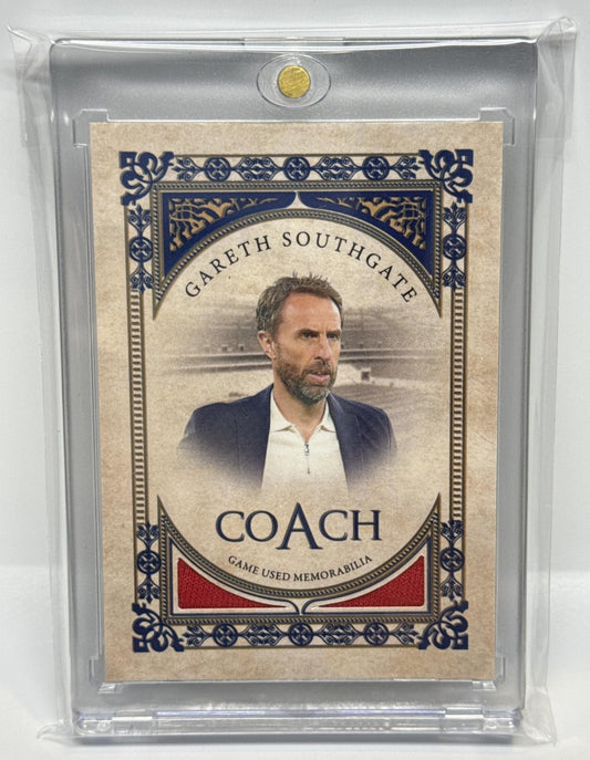 Gareth Southgate Futera Unique Nostalgia 2024 Coach Relics SN9/9 MEM England