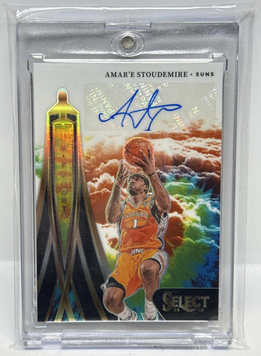 Amar'e Stoudemire Panini Select 2024-25 Tie-Dye Prizm /25 Auto Phoenix Suns