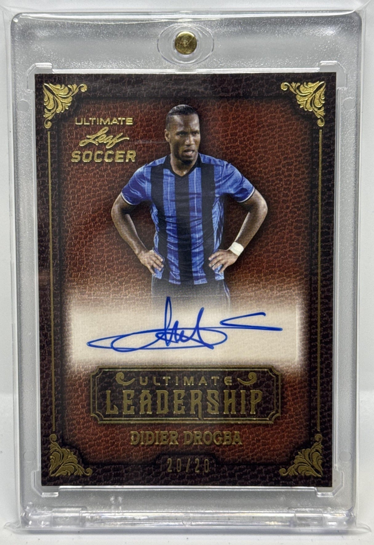 Didier Drogba Leaf Ultimate 2022 Leadership Auto /20