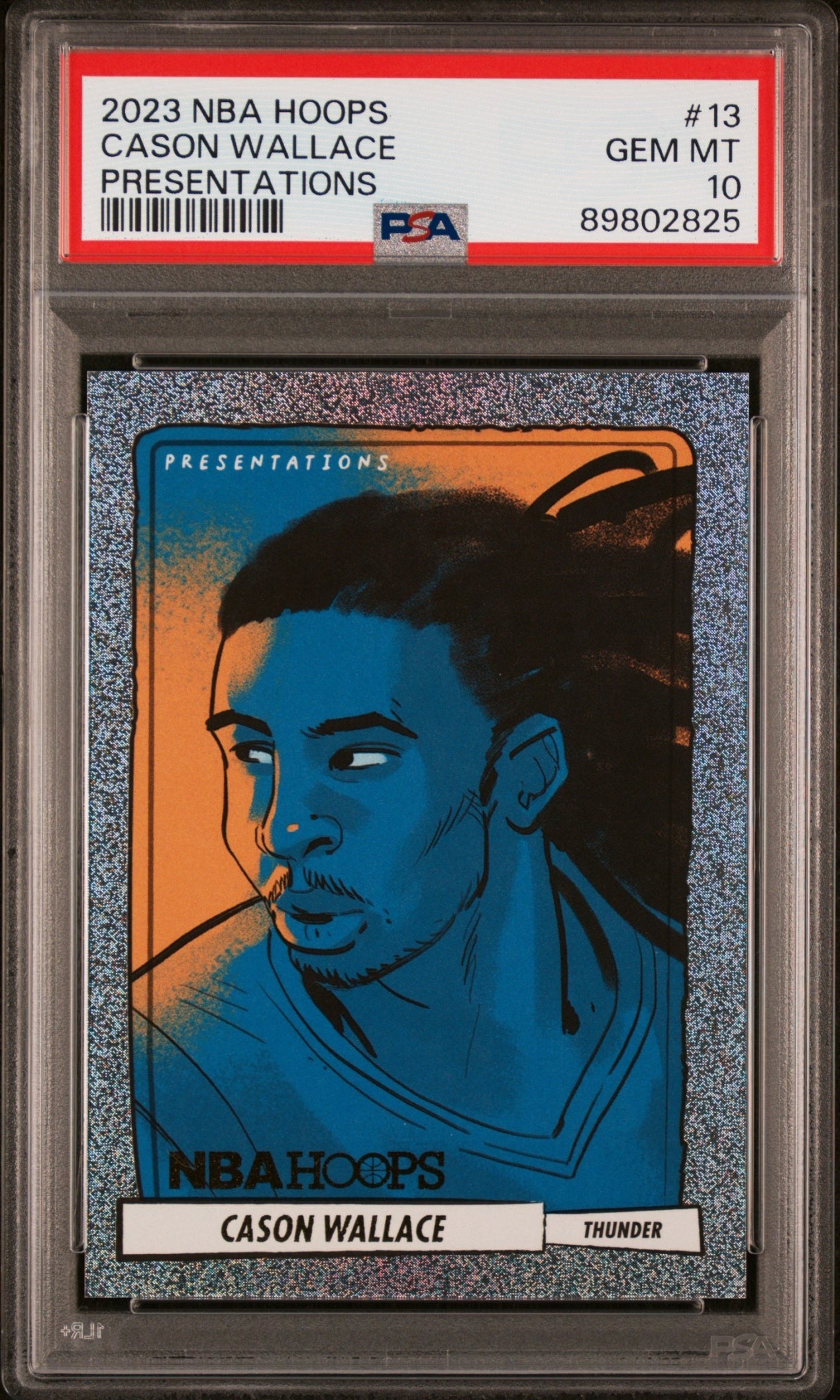 Cason Wallace Panini Hoops 2023-24 Presentations RC PSA 10 Oklahoma City Thunder