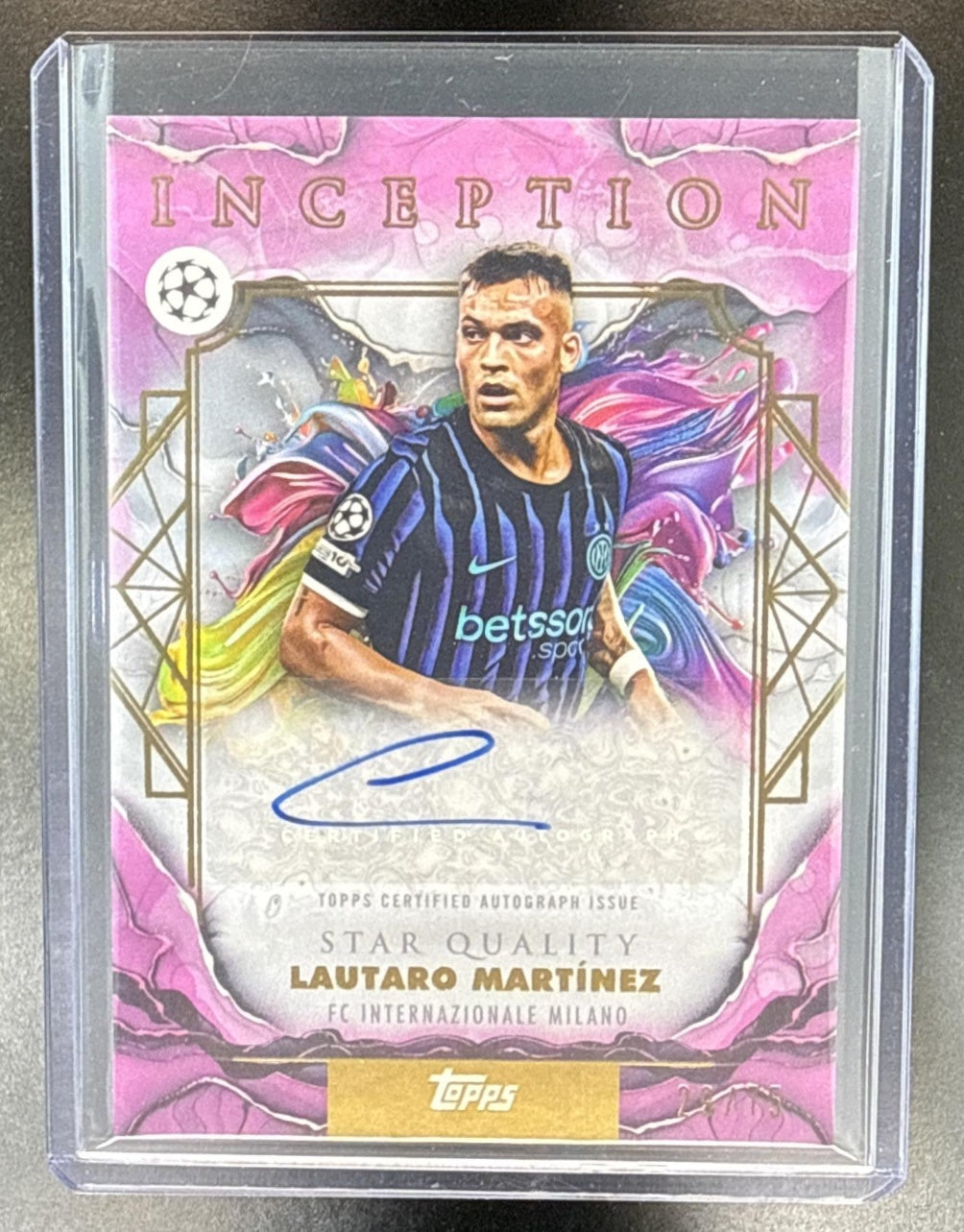 Lautaro Martinez Topps Inception UCC 2025-26 Auto FC Internazionale Milano
