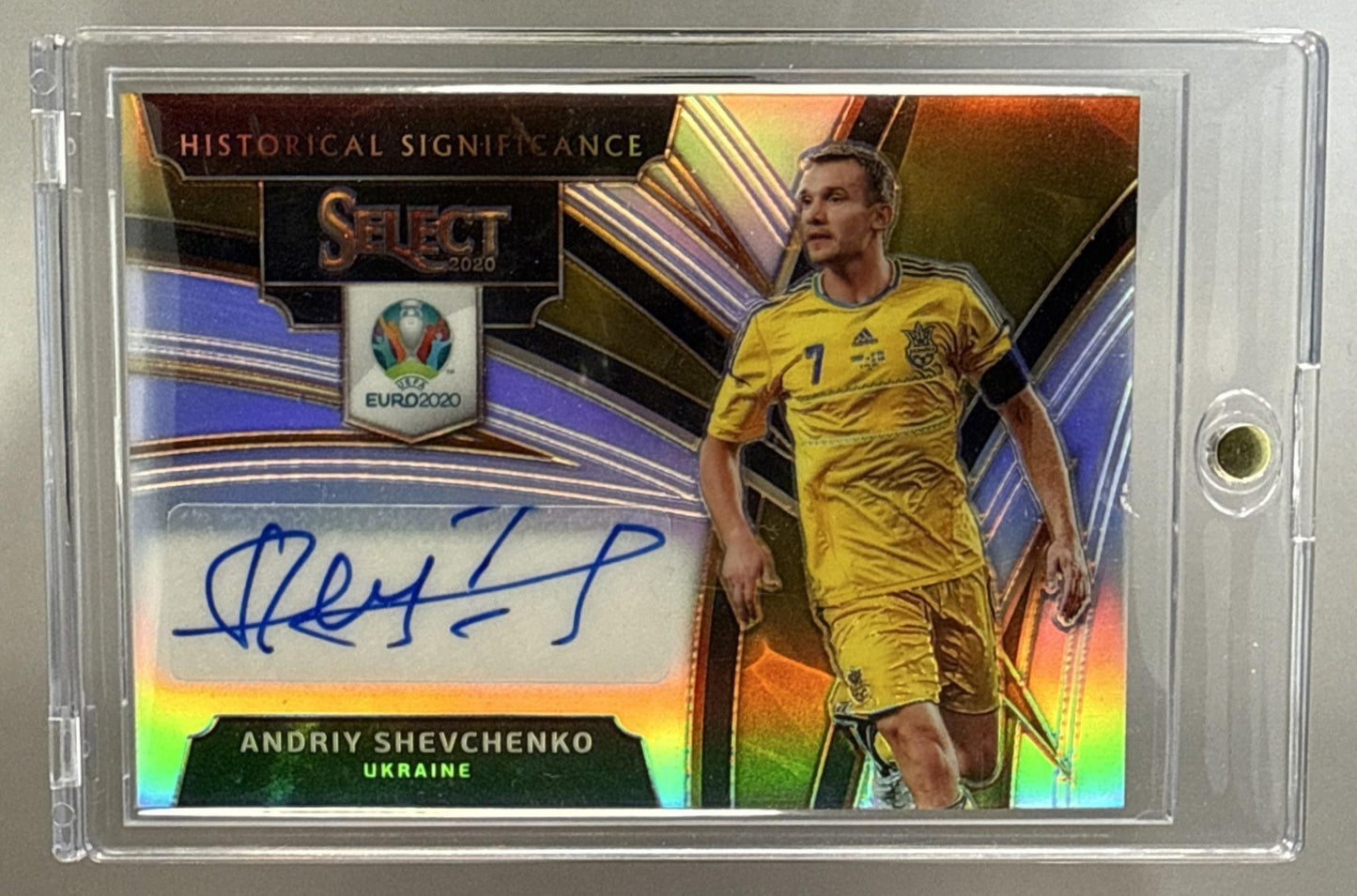 Andriy Shevchenko Panini Select UEFA Euro 2020-21 Auto Ukraine