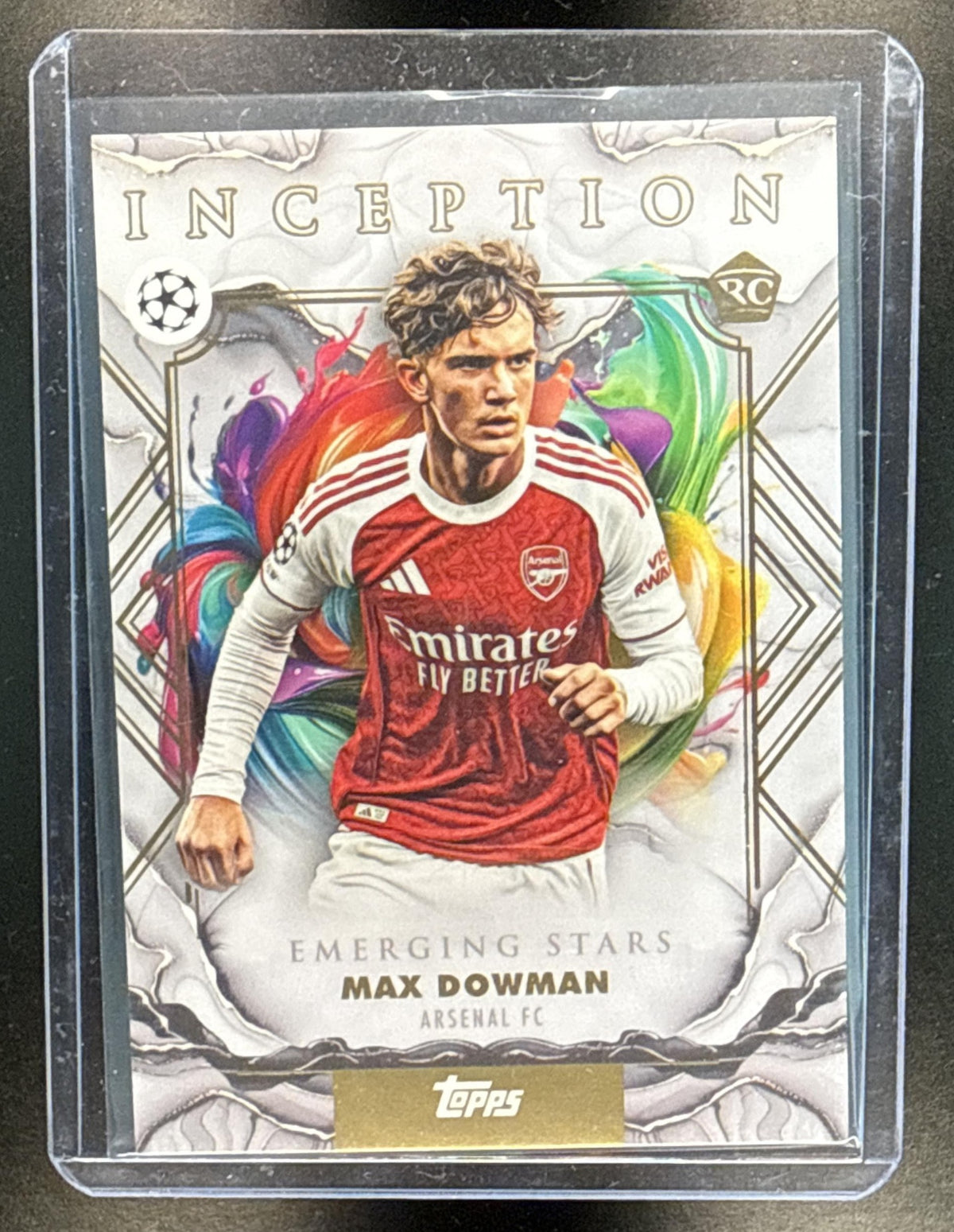 Max Dowman Topps Inception UCC 2025-26 RC Arsenal FC