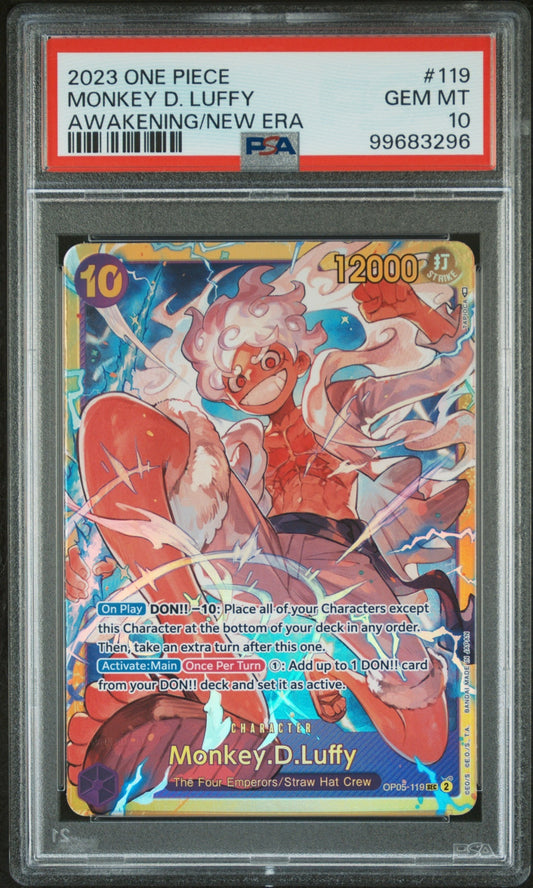Monkey.D.Luffy OP A Fist of Divine Speed 2025 Special Card PSA 10