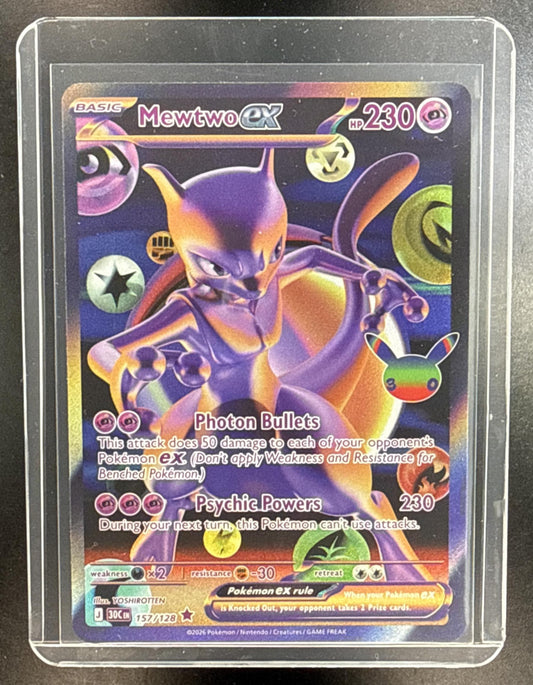 Mewtwo ex Pokemon 30th Celebration 2026 Futuristic Rare