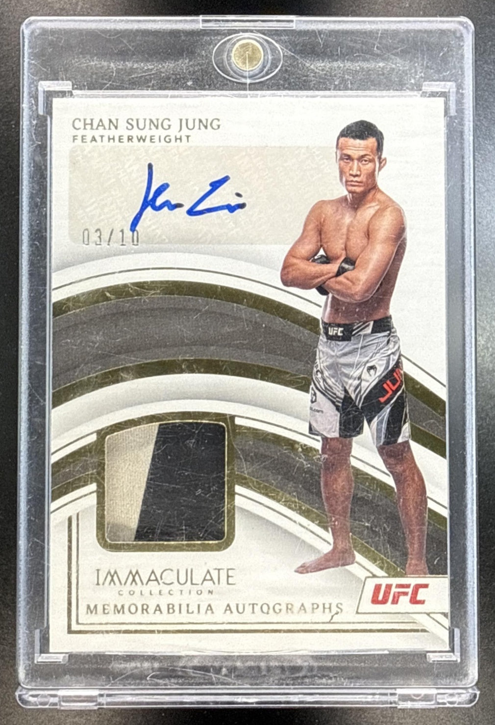 Chan Sung Jung Panini Immaculate Collection UFC 2023 Gold /10
