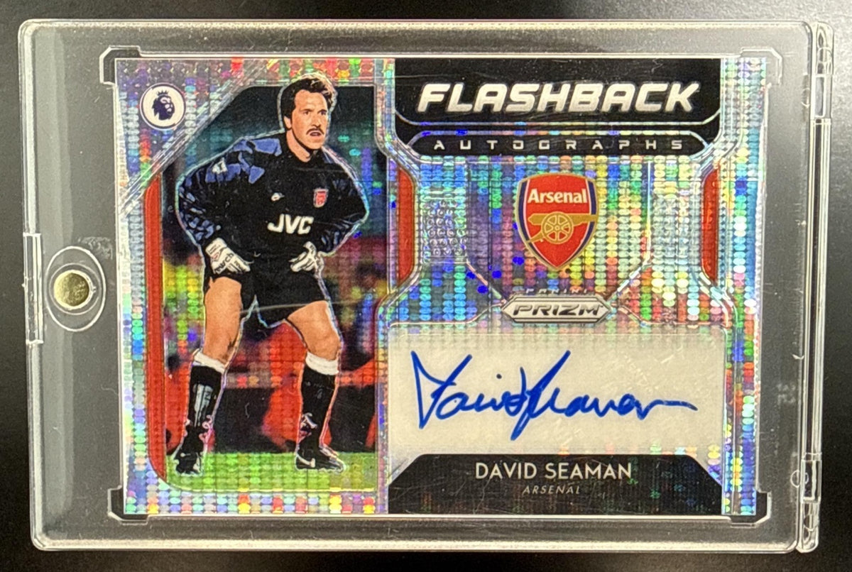 David Seaman Panini Prizm PL 2019 Breakaway /100 Auto Arsenal FC