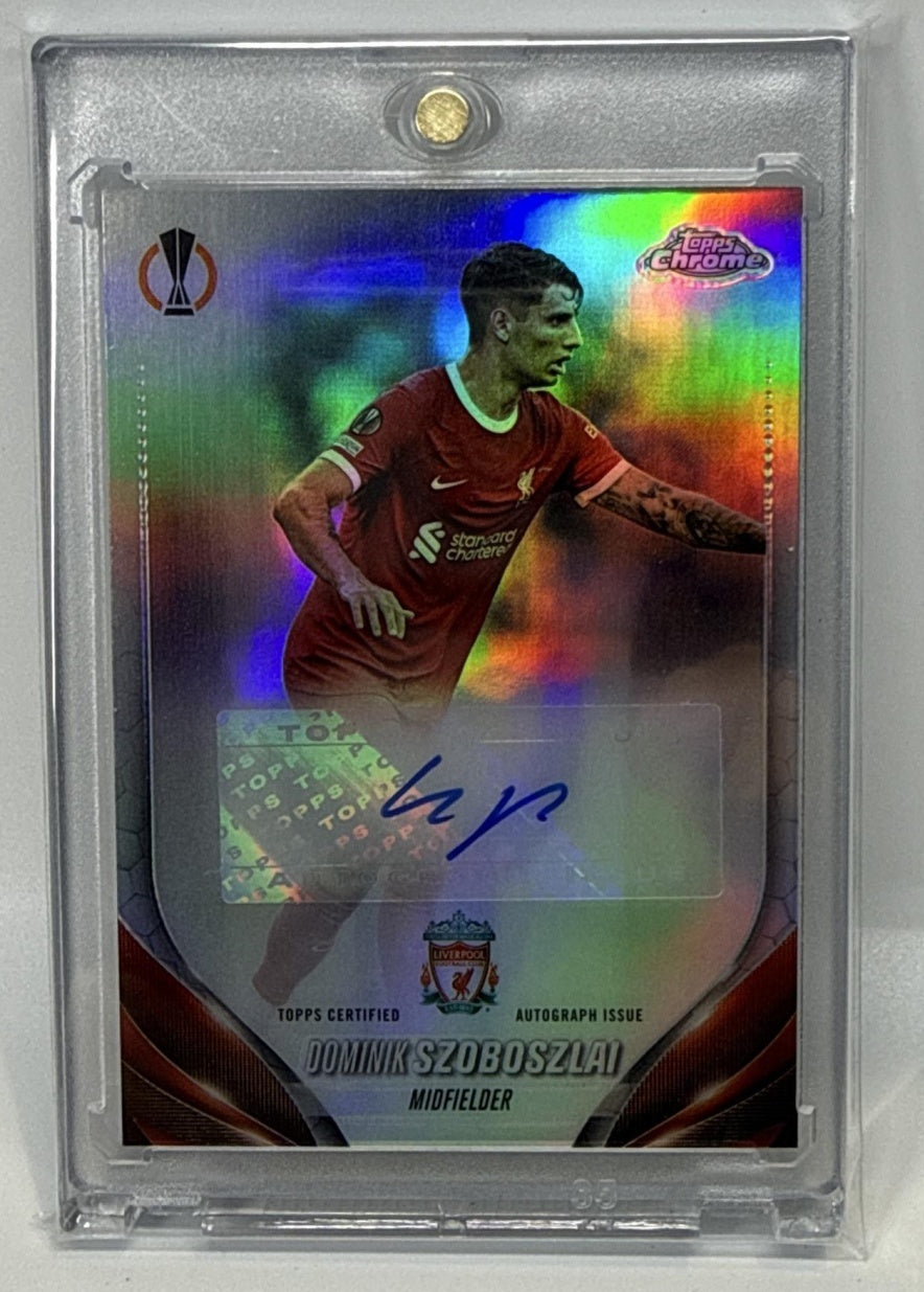 Dominik Szoboszlai Topps Chrome UCC 2023-24 Auto Liverpool