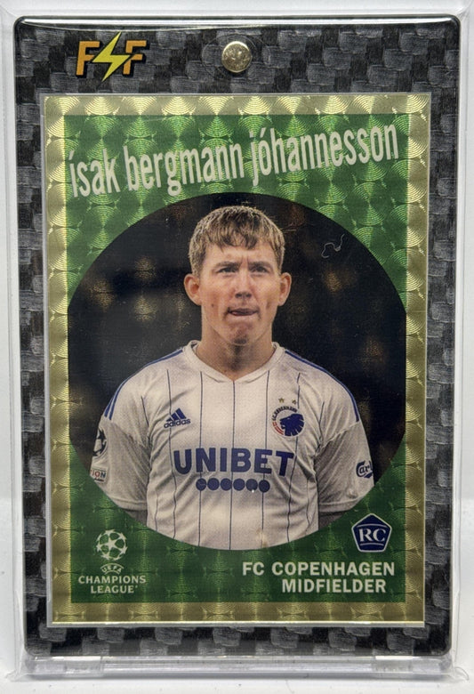 Isak Bergmann Johannesson Topps Chrome UCC 2022-23 Superfractor 1/1 RC