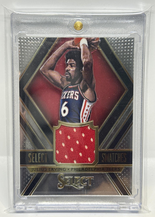 Julius Erving Panini Select 2014-15 Swatches /75 Philadelphia 76ers