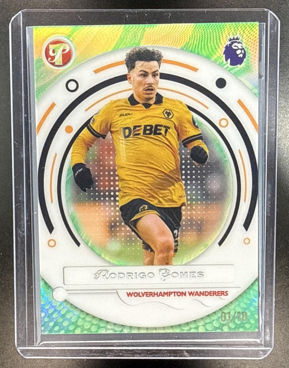 Rodrigo Gomes Topps Pristine PL 2025-26 Trophy Malachite /10 Wolverhampton