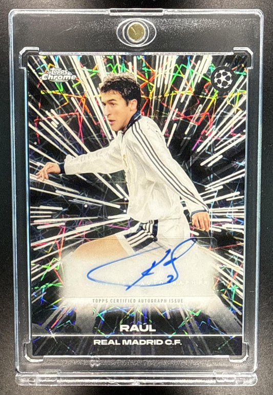 Raul Topps Chrome UCC 2025-26 Black Lazer Auto Real Madrid C.F.