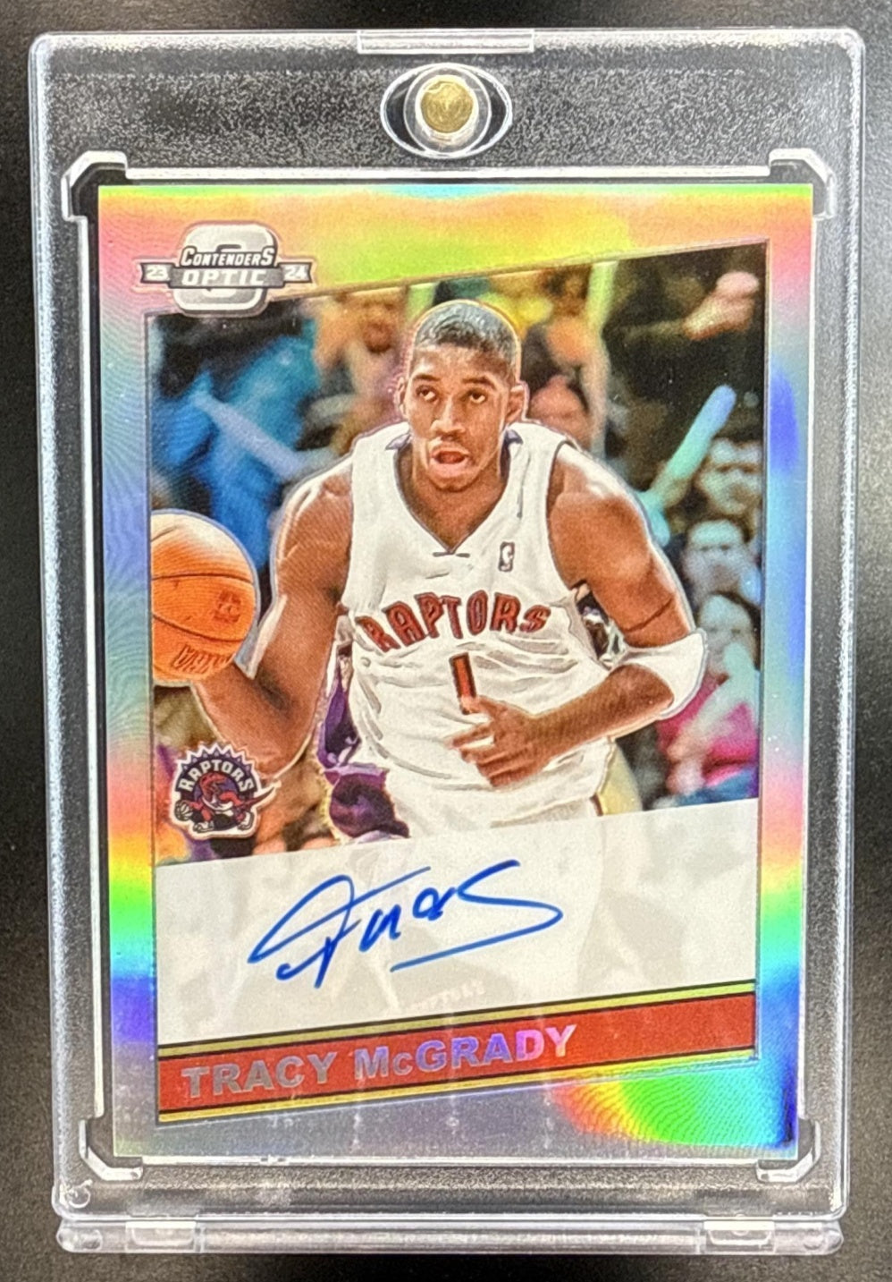 Tracy McGrady Panini Contenders Optic 2023-24 1986 Tribute Auto Toronto Raptors