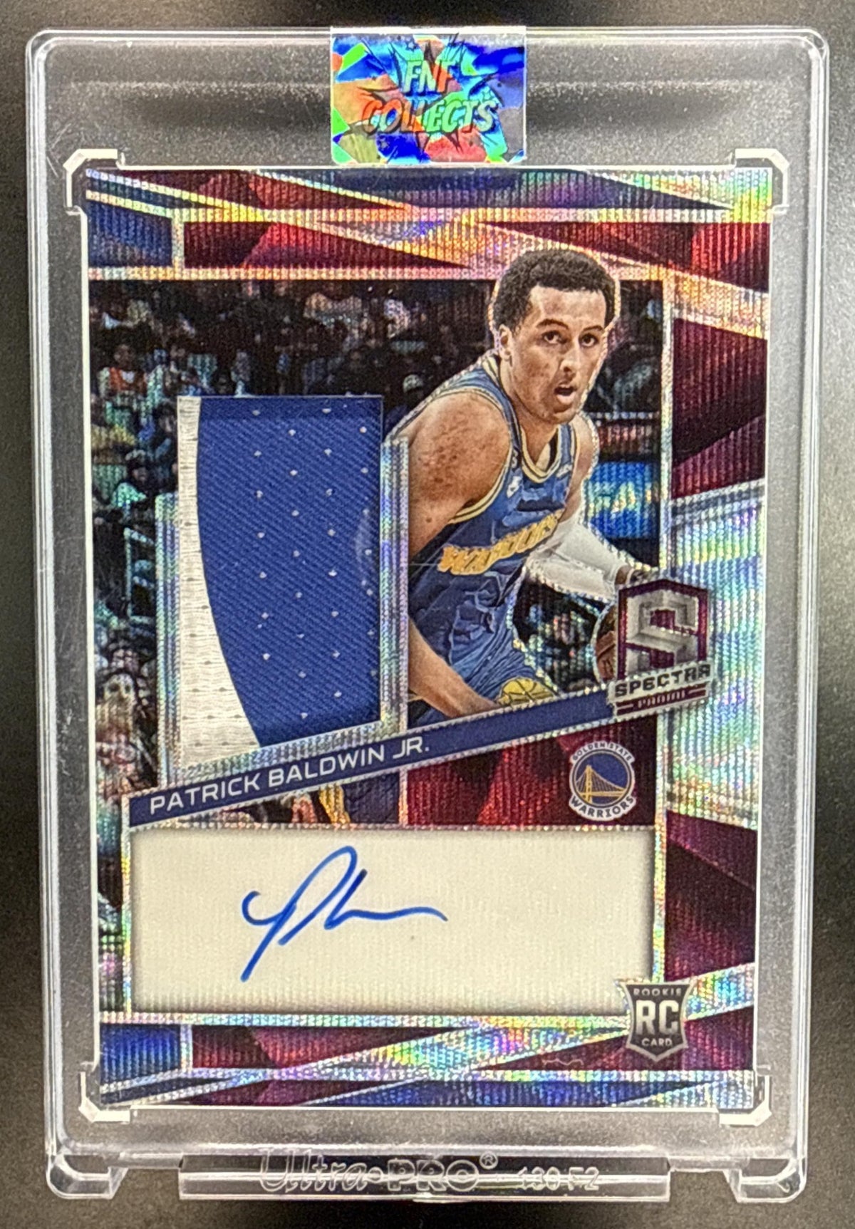 Patrick Baldwin Jr. Panini Spectra 2022-23 Purple Wave FOTL /8 Golden State Warriors
